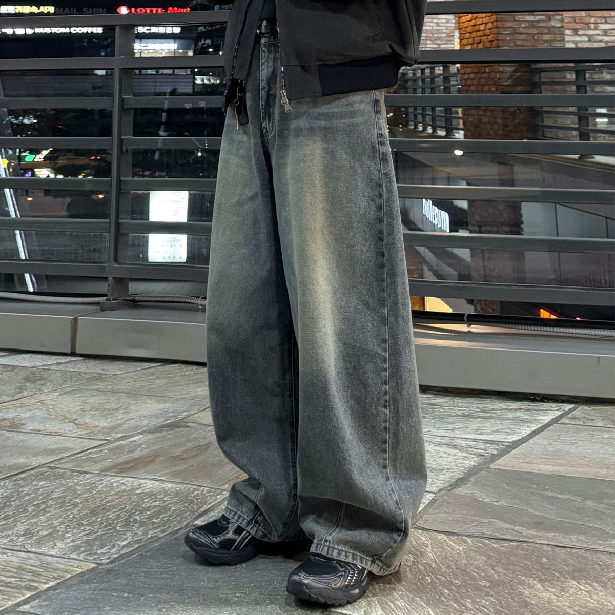 MYQ Washed Straight Leg Jeans Men Autumn Clean Fit Casual Tapered Long Pants Commuter Look - 𝐃𝐔𝐕𝐋𝐀𝐒𝐇𝐎𝐏