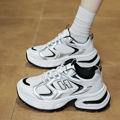 New Spring Women's Sneakers Luxury Designer Fashion Casual Sneakers White Breathable Tennis Shoes Low Top Vulcanized Shoes - 𝐝𝐮𝐯𝐥𝐚𝐬𝐡𝐨𝐩.𝐜𝐨𝐦