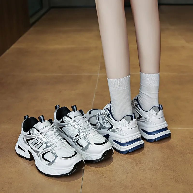 New Spring Women's Sneakers Luxury Designer Fashion Casual Sneakers White Breathable Tennis Shoes Low Top Vulcanized Shoes - 𝐝𝐮𝐯𝐥𝐚𝐬𝐡𝐨𝐩.𝐜𝐨𝐦
