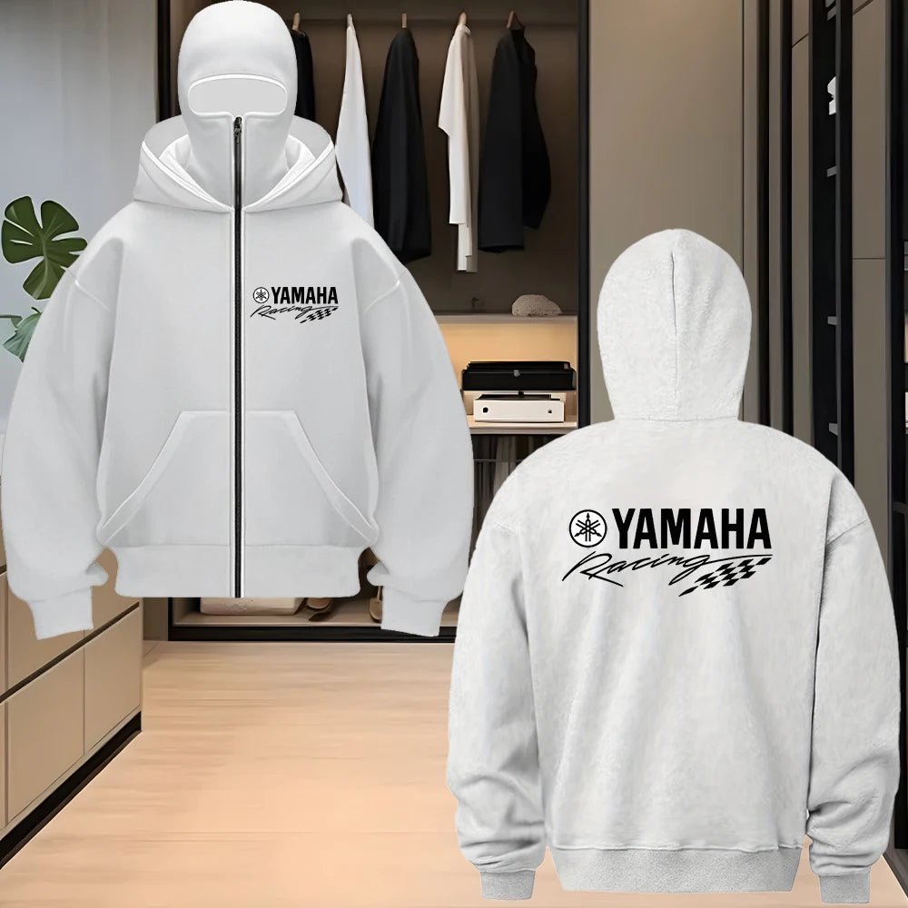 New Yamaha logo unisex double hooded sweatshirt women's balaclava hooded sweatshirt zipper warm set autumn and winter men's clot - 𝐃𝐔𝐕𝐋𝐀𝐒𝐇𝐎𝐏