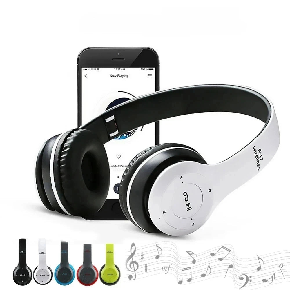 P47 Wireless Headphones Bluetooth 5.0 Earphones Foldable HIFI Stereo Bass for Music Gaming Kid Girl Earphone for Smartphone - 𝐝𝐮𝐯𝐥𝐚𝐬𝐡𝐨𝐩.𝐜𝐨𝐦