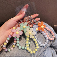 Phone Anti - lost Lanyard Key Short Wrist Pendant Colorful Macaron Round Bead Pendant Women's Hand - held Chain Mobile Phone Lanyard - 𝐝𝐮𝐯𝐥𝐚𝐬𝐡𝐨𝐩.𝐜𝐨𝐦