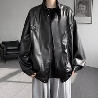 Retro cool PU leather jacket for men - 𝐝𝐮𝐯𝐥𝐚𝐬𝐡𝐨𝐩.𝐜𝐨𝐦