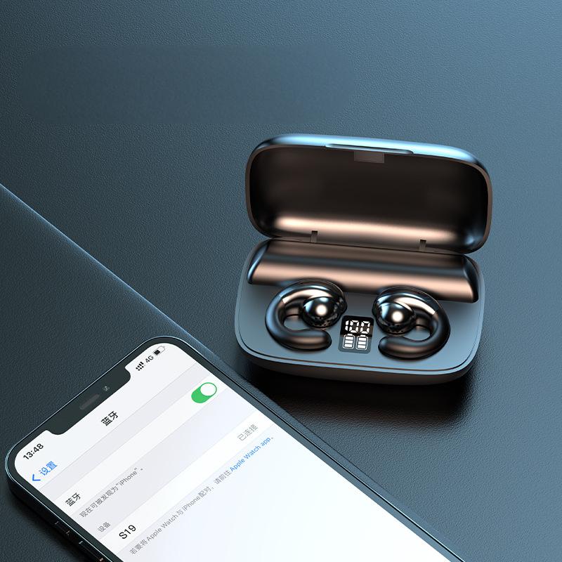 S19 wireless Bluetooth earphones without in ear clip, high aesthetic value, and long battery life - 𝐃𝐔𝐕𝐋𝐀𝐒𝐇𝐎𝐏