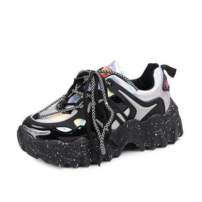 Show Feet Little Old Shoes Women's Trendy New Thick Sole Sneakers Wave Casual Shoes - 𝐝𝐮𝐯𝐥𝐚𝐬𝐡𝐨𝐩.𝐜𝐨𝐦
