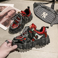 Show Feet Little Old Shoes Women's Trendy New Thick Sole Sneakers Wave Casual Shoes - 𝐝𝐮𝐯𝐥𝐚𝐬𝐡𝐨𝐩.𝐜𝐨𝐦