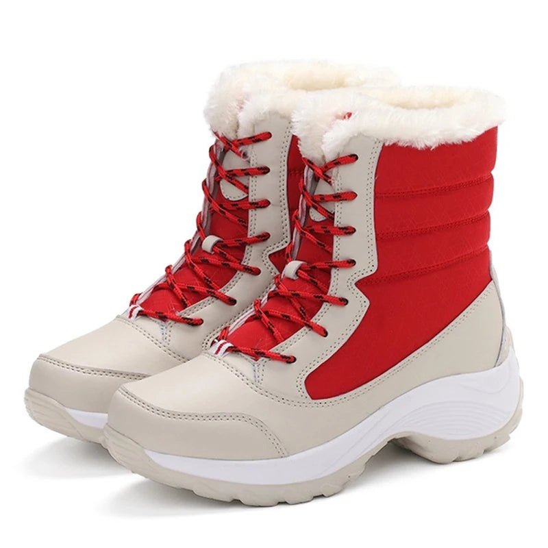 Snow Boots Women Platform Boots Non - slip Women Winter Shoes Fur Warm Ankle Boots for Women Wedges Waterproof Thigh High Boots - 𝐝𝐮𝐯𝐥𝐚𝐬𝐡𝐨𝐩.𝐜𝐨𝐦