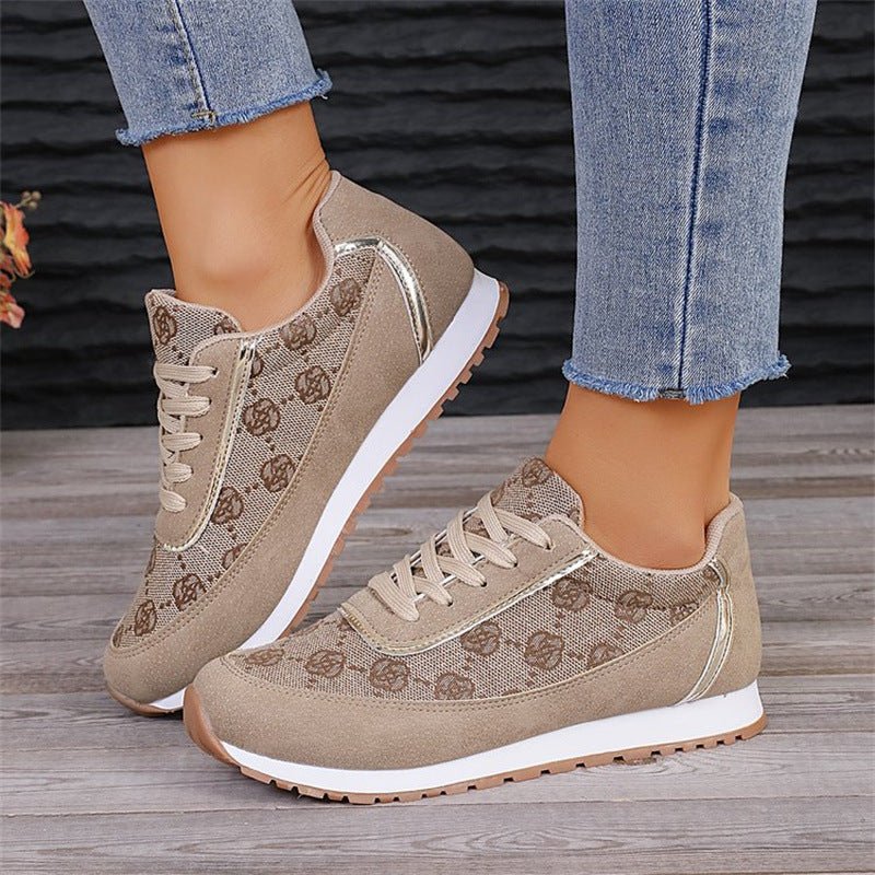 Sports style casual shoes for women, round toe color blocking, comfortable flat sole single shoes - 𝐝𝐮𝐯𝐥𝐚𝐬𝐡𝐨𝐩.𝐜𝐨𝐦