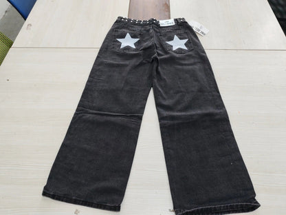 Street Women's Denim Shorts Pentagram Pattern Pocket Low Waist Slim Zipper Female Mini Jeans 2026 Spring Summer Chic Lady Shorts - 𝐃𝐔𝐕𝐋𝐀𝐒𝐇𝐎𝐏