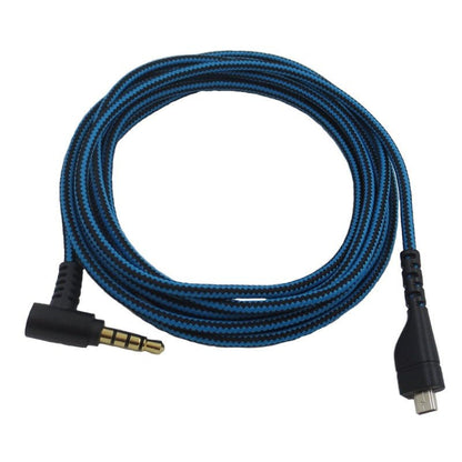 Suitable for Arctis 3 5 7 Sairui Ice Gaming Earphone Cable Blue Black Stripe Audio Cable - 𝐝𝐮𝐯𝐥𝐚𝐬𝐡𝐨𝐩.𝐜𝐨𝐦