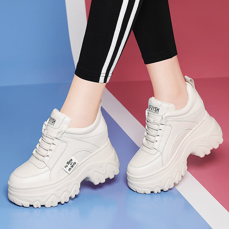Thick soled height increasing dad shoes, casual women's shoes, Korean version trend - 𝐝𝐮𝐯𝐥𝐚𝐬𝐡𝐨𝐩.𝐜𝐨𝐦