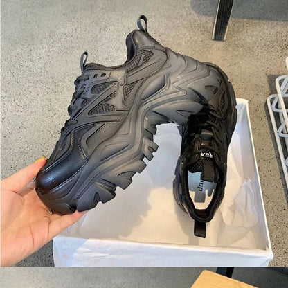 Thick Soled Sports Women's Shoes 2024 New Mesh Breathable and Versatile Height Increasing Casual Sports Vulcanized Shoes Sneaker - 𝐃𝐔𝐕𝐋𝐀𝐒𝐇𝐎𝐏