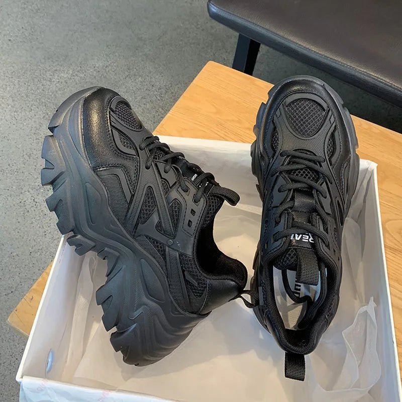 Thick Soled Sports Women's Shoes 2024 New Mesh Breathable and Versatile Height Increasing Casual Sports Vulcanized Shoes Sneaker - 𝐃𝐔𝐕𝐋𝐀𝐒𝐇𝐎𝐏