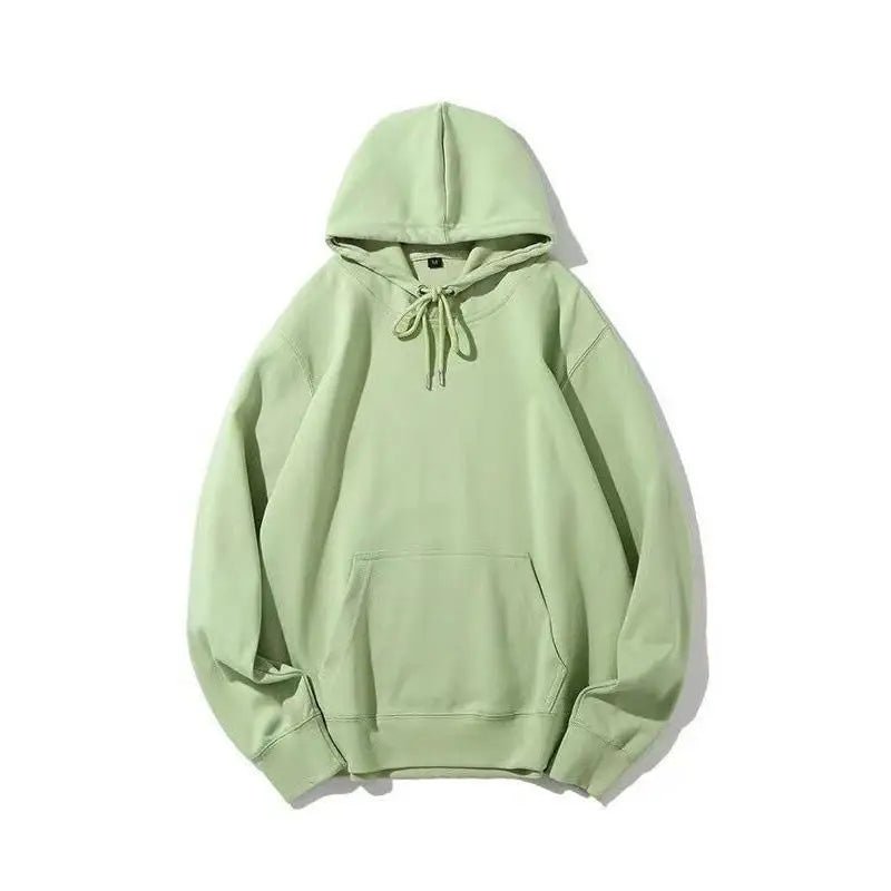 Thickened Fleece Hooded Sweatshirt Men's Solid Color Winter Jacket Korean Style Casual Wear Polyester Fabric Long Sleeve - 𝐃𝐔𝐕𝐋𝐀𝐒𝐇𝐎𝐏