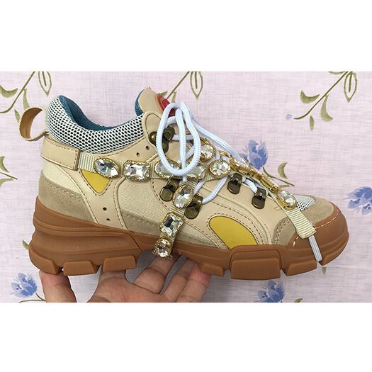 Trainers Rhinestone Sneakers Women Platform Thick Sole Muffin Flats Diamond Elevator Creepers Shoes High Quality Mesh Crystal - 𝐝𝐮𝐯𝐥𝐚𝐬𝐡𝐨𝐩.𝐜𝐨𝐦