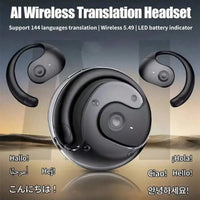 Translation Earbuds - 144 Languages & Accents, Real - Time Wireless Headphones with Type - C Charging Case, Ideal for Travel - 𝐝𝐮𝐯𝐥𝐚𝐬𝐡𝐨𝐩.𝐜𝐨𝐦
