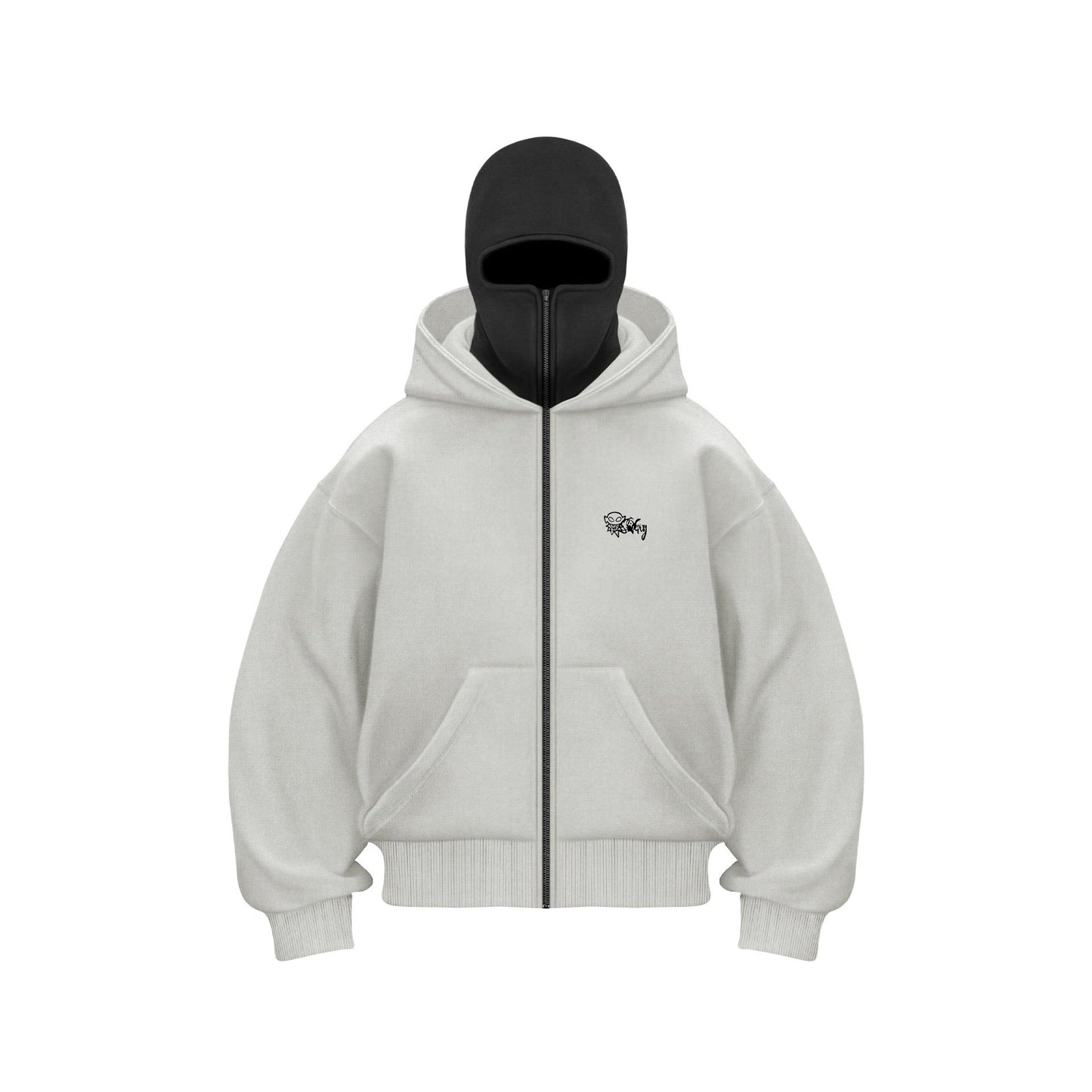 Trendy Fleece - lined Double Hood Unique Design Hoodie Unisex Loose Y2K Sweatshirt - 𝐝𝐮𝐯𝐥𝐚𝐬𝐡𝐨𝐩.𝐜𝐨𝐦