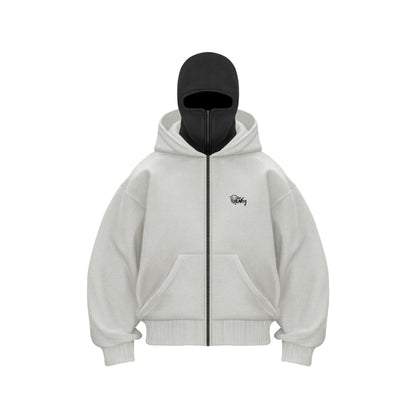 Trendy Fleece - lined Double Hood Unique Design Hoodie Unisex Loose Y2K Sweatshirt - 𝐝𝐮𝐯𝐥𝐚𝐬𝐡𝐨𝐩.𝐜𝐨𝐦