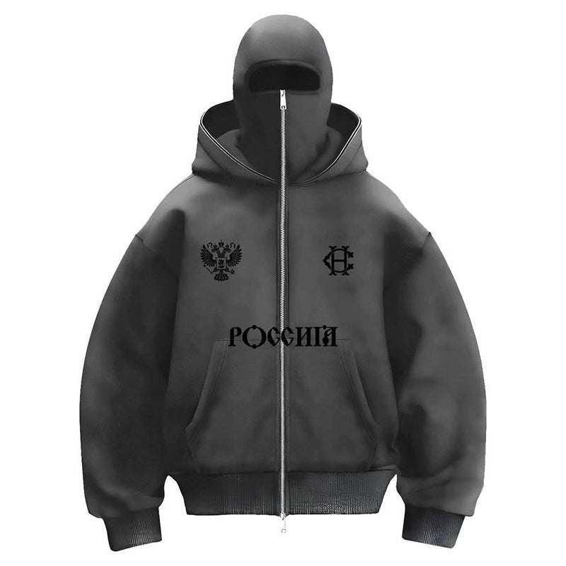 Trendy Fleece - lined Double Hood Unique Design Hoodie Unisex Loose Y2K Sweatshirt - 𝐝𝐮𝐯𝐥𝐚𝐬𝐡𝐨𝐩.𝐜𝐨𝐦