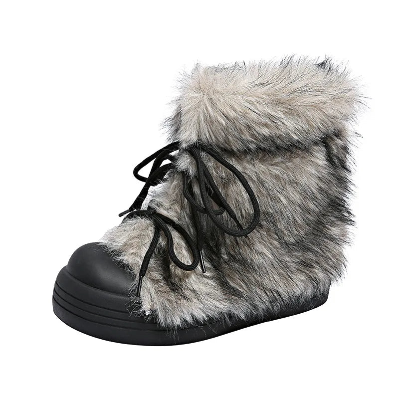 Туфли Winter Women Snow Boots Warm High Top Plush Cotton Shoes 2025new Women's Ankle Boots Simple Temperament Woman Shoes Botas - 𝐃𝐔𝐕𝐋𝐀𝐒𝐇𝐎𝐏