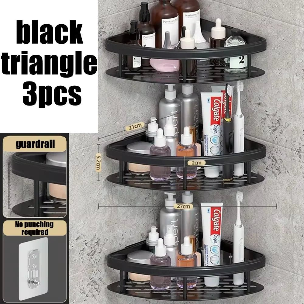 Wall mounted shower shampoo rack bathroom rack towel rack diamond free stand tripod wall hanging corner rectangular stand - 𝐝𝐮𝐯𝐥𝐚𝐬𝐡𝐨𝐩.𝐜𝐨𝐦