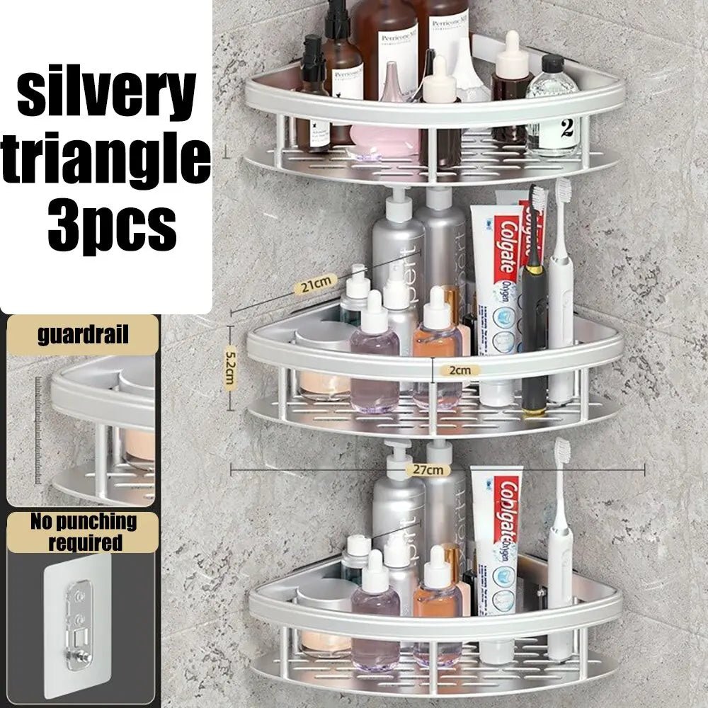 Wall mounted shower shampoo rack bathroom rack towel rack diamond free stand tripod wall hanging corner rectangular stand - 𝐝𝐮𝐯𝐥𝐚𝐬𝐡𝐨𝐩.𝐜𝐨𝐦