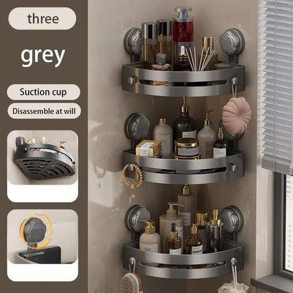 Washroom Suction Cup Without Punching Triangular Storage Shelf Bathroom Toilet Corner Towel Shower Gel Storage Rack - 𝐝𝐮𝐯𝐥𝐚𝐬𝐡𝐨𝐩.𝐜𝐨𝐦