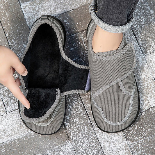 Winter and Autumn Wide - Fit Fleece - Lined Warm Shoes for Elderly Extra - Wide and Extra - Thick Rehabilitation Shoes for Broad Feet and Swollen Feet Walking Shoes - 𝐝𝐮𝐯𝐥𝐚𝐬𝐡𝐨𝐩.𝐜𝐨𝐦