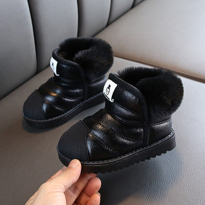 Winter Baby Girls Boys Snow Boots Warm Outdoor Children Boots Waterproof Non - slip Kids Plush Boots Infant Cotton Shoes - 𝐝𝐮𝐯𝐥𝐚𝐬𝐡𝐨𝐩.𝐜𝐨𝐦