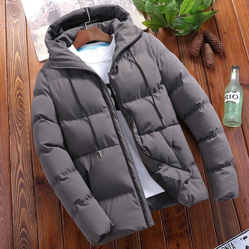 Winter cotton jacket men's new handsome short cotton jacket Korean version slim fit trendy cotton jacket jacket men's clothing - 𝐃𝐔𝐕𝐋𝐀𝐒𝐇𝐎𝐏