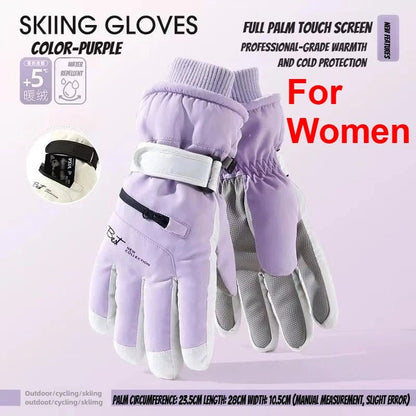 Winter Cycling Gloves Non Slip Touch Ski Gloves Snowboard Accessories Waterproof Pocket Warm Men's and Women's Thermal Gloves - 𝐃𝐔𝐕𝐋𝐀𝐒𝐇𝐎𝐏