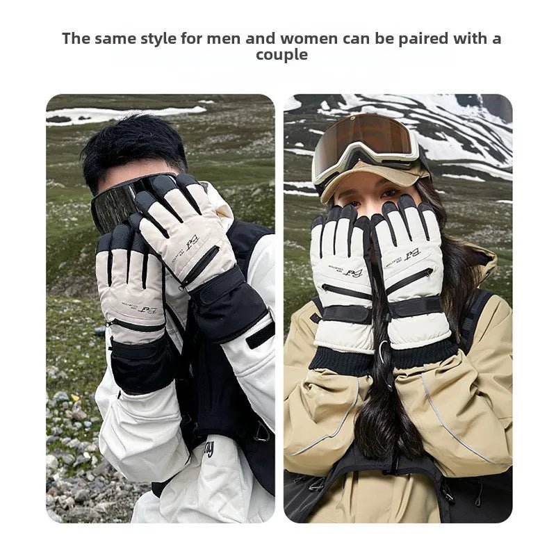 Winter Cycling Gloves Non Slip Touch Ski Gloves Snowboard Accessories Waterproof Pocket Warm Men's and Women's Thermal Gloves - 𝐃𝐔𝐕𝐋𝐀𝐒𝐇𝐎𝐏