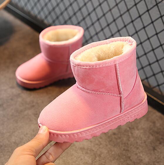 Winter Kids Fashion snow boots thick Child cotton shoes warm plush soft bottom girls short boots ski boot baby toddler boots - 𝐝𝐮𝐯𝐥𝐚𝐬𝐡𝐨𝐩.𝐜𝐨𝐦