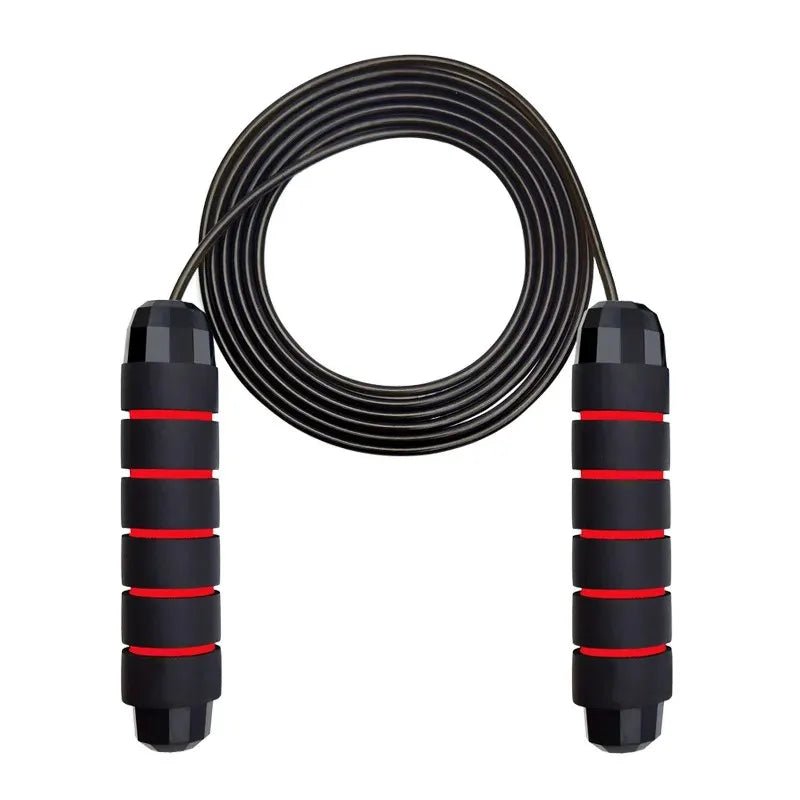 With Ball Bearings Adjustable Tangle - Free Speed Wire Jump Rope Workout with Foam Handles for Fitness Home Workouts and Slim Body - 𝐃𝐔𝐕𝐋𝐀𝐒𝐇𝐎𝐏