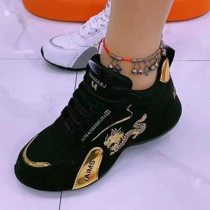 Women Designer Sneakers 2024 Summer Leather Waterproof Casual Sports Shoes Women Lightweight Breathable Non - slip Platform Shoes - 𝐃𝐔𝐕𝐋𝐀𝐒𝐇𝐎𝐏
