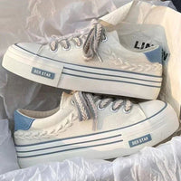 Women Outdoor Trainers Platform Canvas Shoes Height Increasing Chunky Sneakers Young Girls Outdoor Training Women Casual Shoes - 𝐃𝐔𝐕𝐋𝐀𝐒𝐇𝐎𝐏