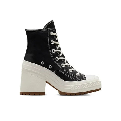 Women Platform Sneakers Luxury Brand Women Boots Fashion Outdoor Skateboard Shoes Women High Top Canvas Sneaker Plus Size 36 - 42 - 𝐃𝐔𝐕𝐋𝐀𝐒𝐇𝐎𝐏