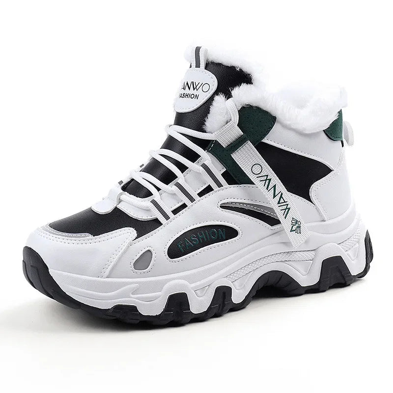 Women's Casual Sneakers Non Slip Comfortable Sports Shoes Women Winter Outdoor Vulcanized Shoes Woman Fleece Walking Trainers - 𝐃𝐔𝐕𝐋𝐀𝐒𝐇𝐎𝐏