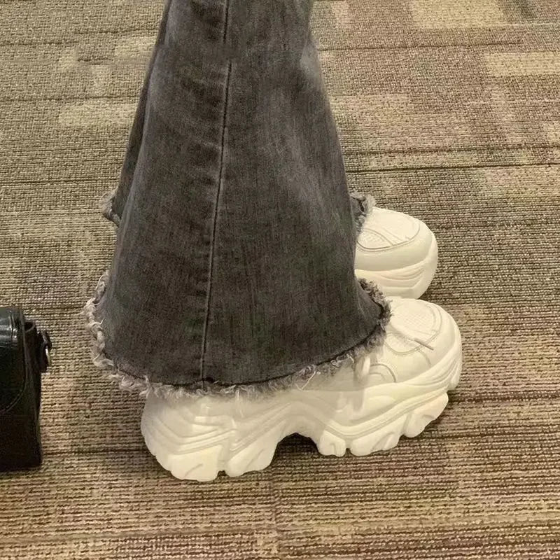 Women's Casual Thick Bottom Net Surface Forest System Dad Shoes Spring Summer New Style Versatile Trendy Casual Shoes - 𝐃𝐔𝐕𝐋𝐀𝐒𝐇𝐎𝐏