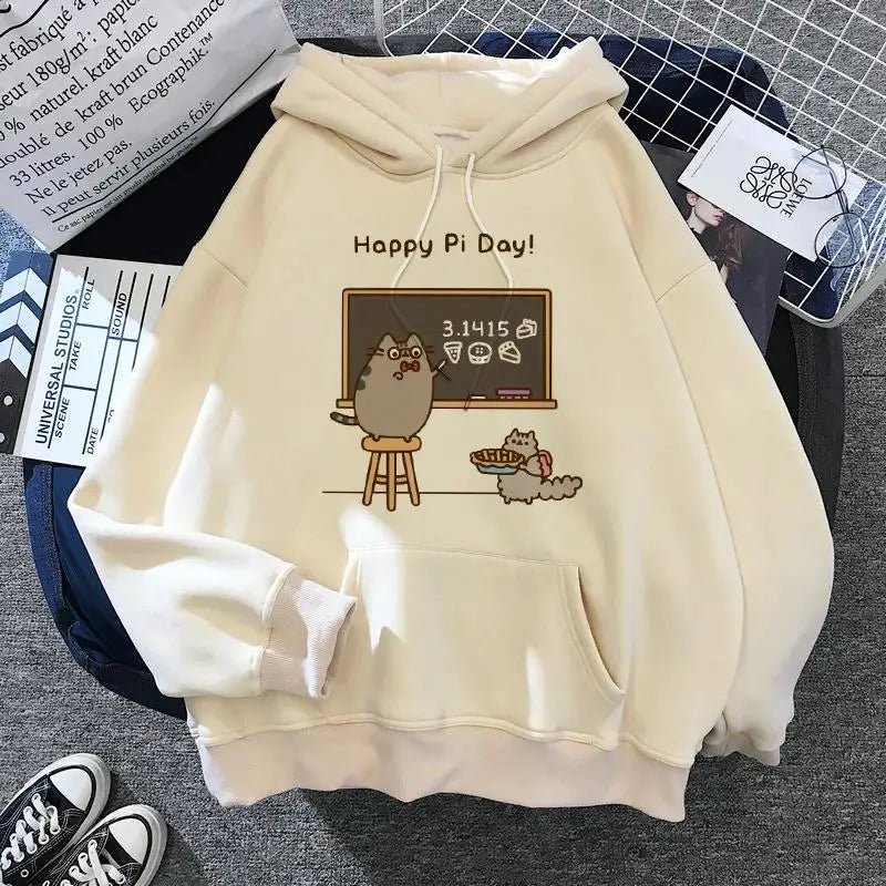 Women's cat hooded sweatshirt 2024 cartoon costume Korean Harajuku Kawai style oversized - 𝐃𝐔𝐕𝐋𝐀𝐒𝐇𝐎𝐏