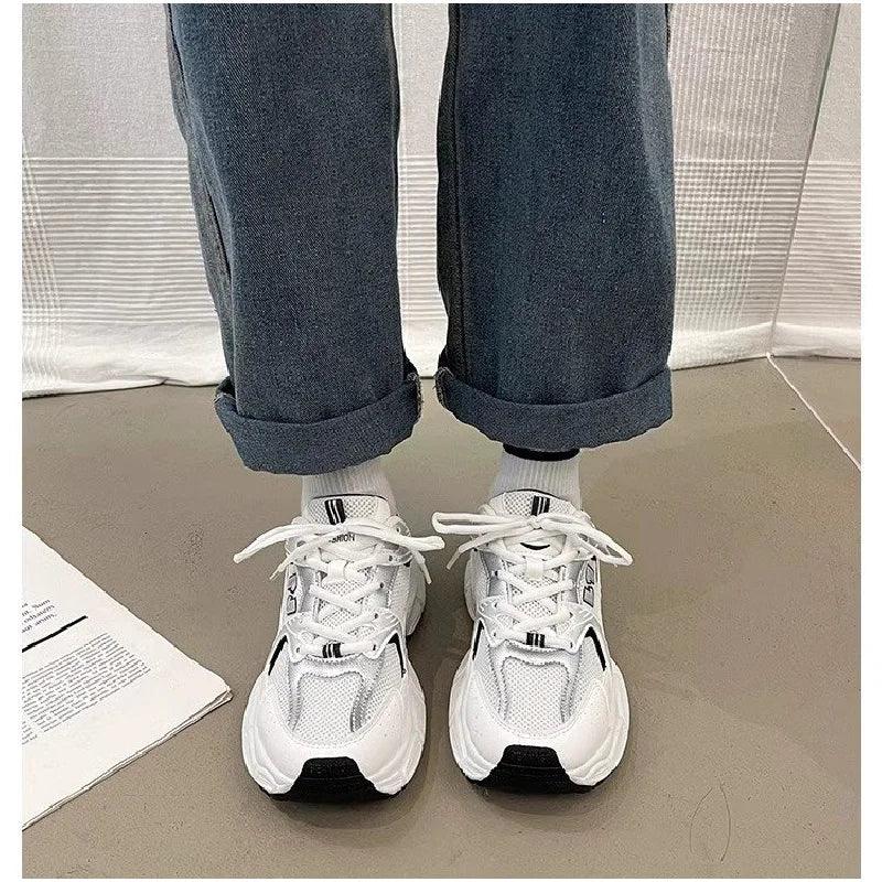 Women's Fashion Dad Shoes - Platform Mesh Running Sneakers，Breathable Casual Sports Shoes for Students，Everyday Training Shoes - 𝐃𝐔𝐕𝐋𝐀𝐒𝐇𝐎𝐏