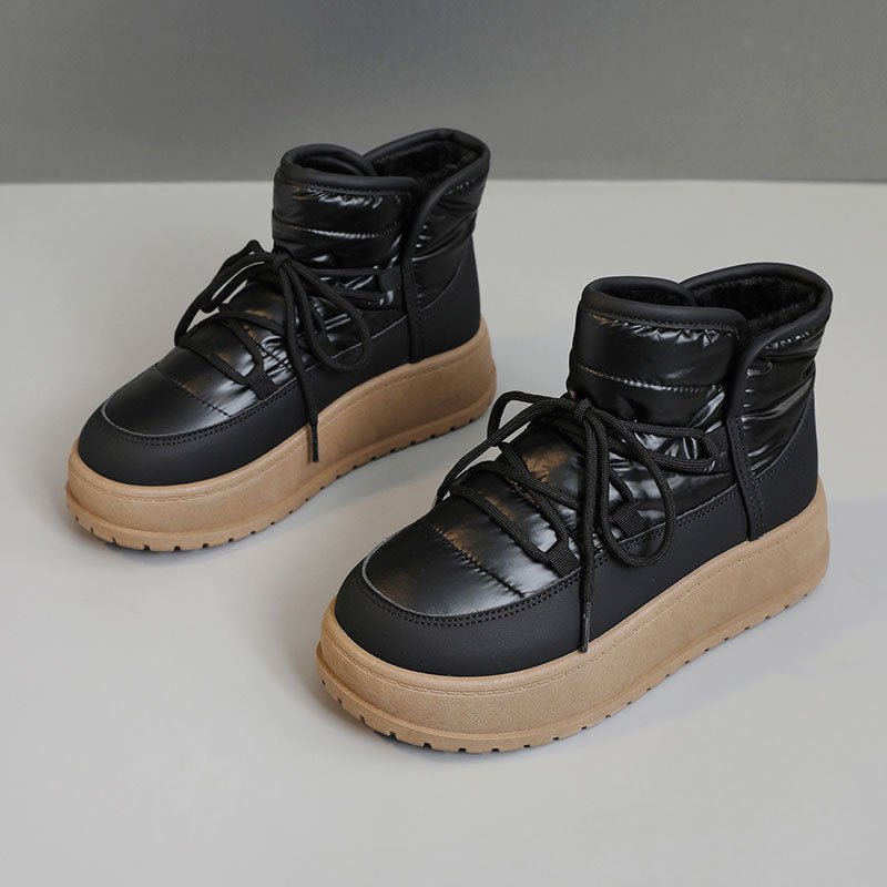 Women's Shoes New Winter Warm Fleece Lined High Top Thick Sole Elevated Cotton Shoes - 𝐝𝐮𝐯𝐥𝐚𝐬𝐡𝐨𝐩.𝐜𝐨𝐦
