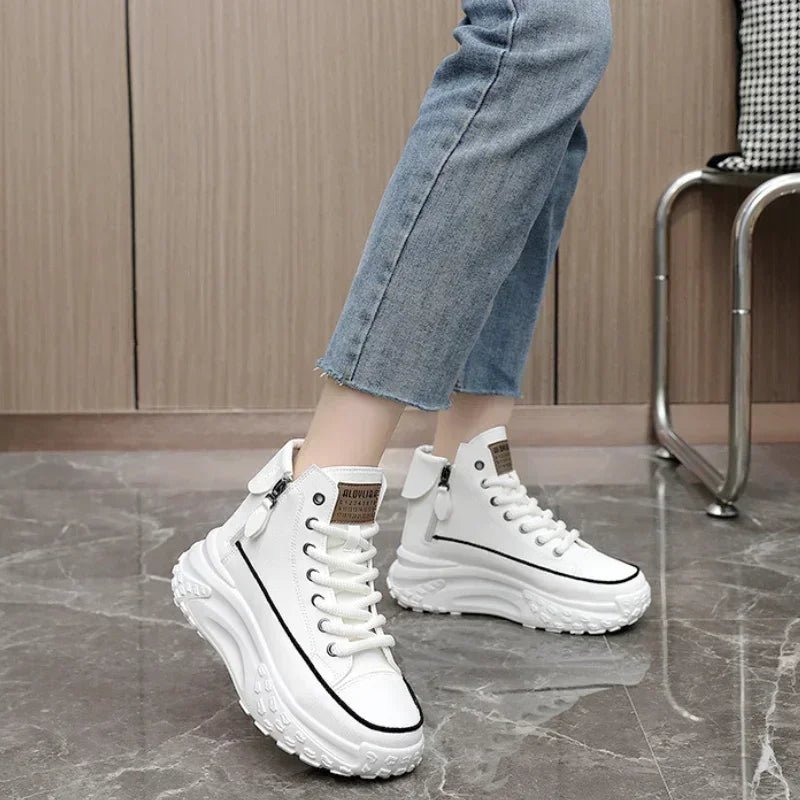 Women's Sneakers Luxury Fashion Womens Boots High - top Platform Casual Shoes New Female Outdoor Running Shoes Zapatillas De Mujer - 𝐝𝐮𝐯𝐥𝐚𝐬𝐡𝐨𝐩.𝐜𝐨𝐦