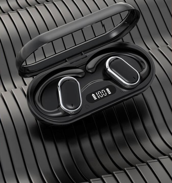 X97 non in ear OWS Bluetooth earphones with over the ear sports transparent compartment for extended battery life and noise redu - 𝐃𝐔𝐕𝐋𝐀𝐒𝐇𝐎𝐏