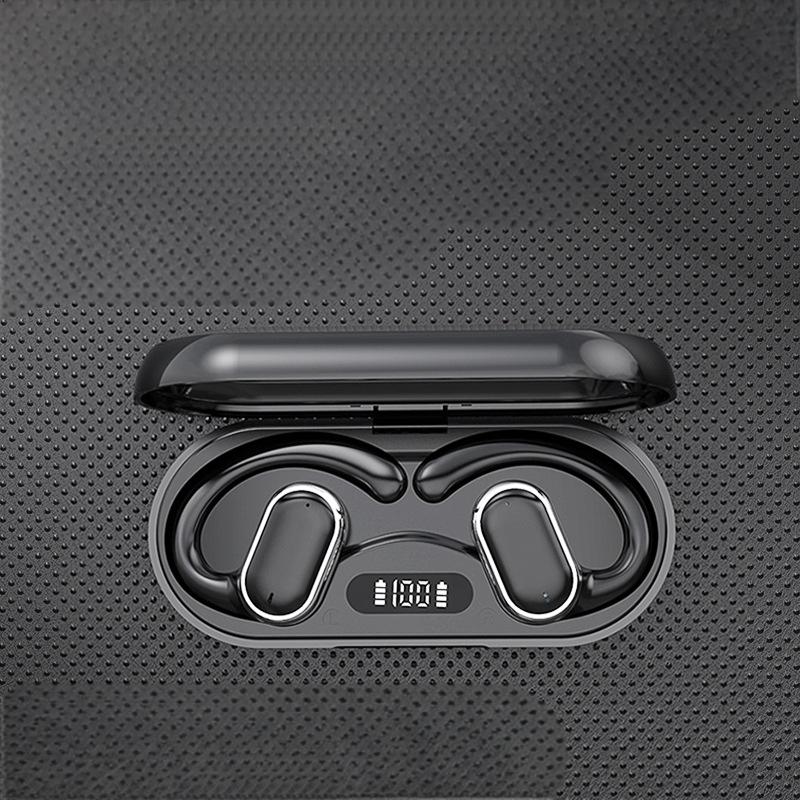 X97 non in ear OWS Bluetooth earphones with over the ear sports transparent compartment for extended battery life and noise redu - 𝐃𝐔𝐕𝐋𝐀𝐒𝐇𝐎𝐏