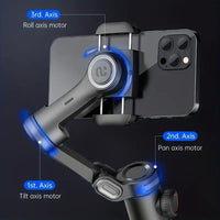 XE 3 - Axis Handheld Gimbal Stabilizer Foldable Smartphone Cellphone Video Record Vlog PTZ Stabilizer For IPhone Xiaomi Sa - 𝐃𝐔𝐕𝐋𝐀𝐒𝐇𝐎𝐏