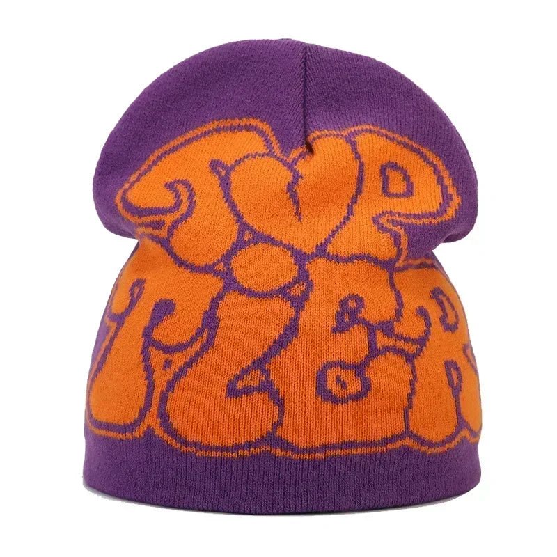 Y2K Letter Knitted Winter Autumn Beanie Cap Men Women Kanye Beanies Gorras Hombre Top Warm Skiing Hat Ear Hats Hip Hop Skullcap - 𝐃𝐔𝐕𝐋𝐀𝐒𝐇𝐎𝐏