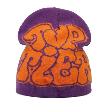 Y2K Letter Knitted Winter Autumn Beanie Cap Men Women Kanye Beanies Gorras Hombre Top Warm Skiing Hat Ear Hats Hip Hop Skullcap - 𝐃𝐔𝐕𝐋𝐀𝐒𝐇𝐎𝐏