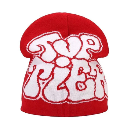 Y2K Letter Knitted Winter Autumn Beanie Cap Men Women Kanye Beanies Gorras Hombre Top Warm Skiing Hat Ear Hats Hip Hop Skullcap - 𝐃𝐔𝐕𝐋𝐀𝐒𝐇𝐎𝐏