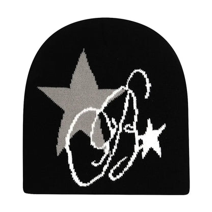 Y2K Letter Knitted Winter Autumn Beanie Cap Men Women Kanye Beanies Gorras Hombre Top Warm Skiing Hat Ear Hats Hip Hop Skullcap - 𝐃𝐔𝐕𝐋𝐀𝐒𝐇𝐎𝐏